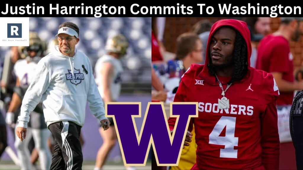 justin harrington commits to washington washington huskies transfer portal news