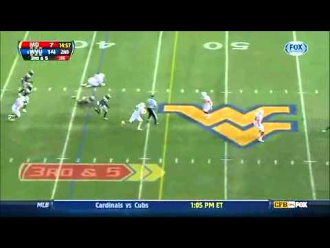 k j dillon west virginia football safety 2012