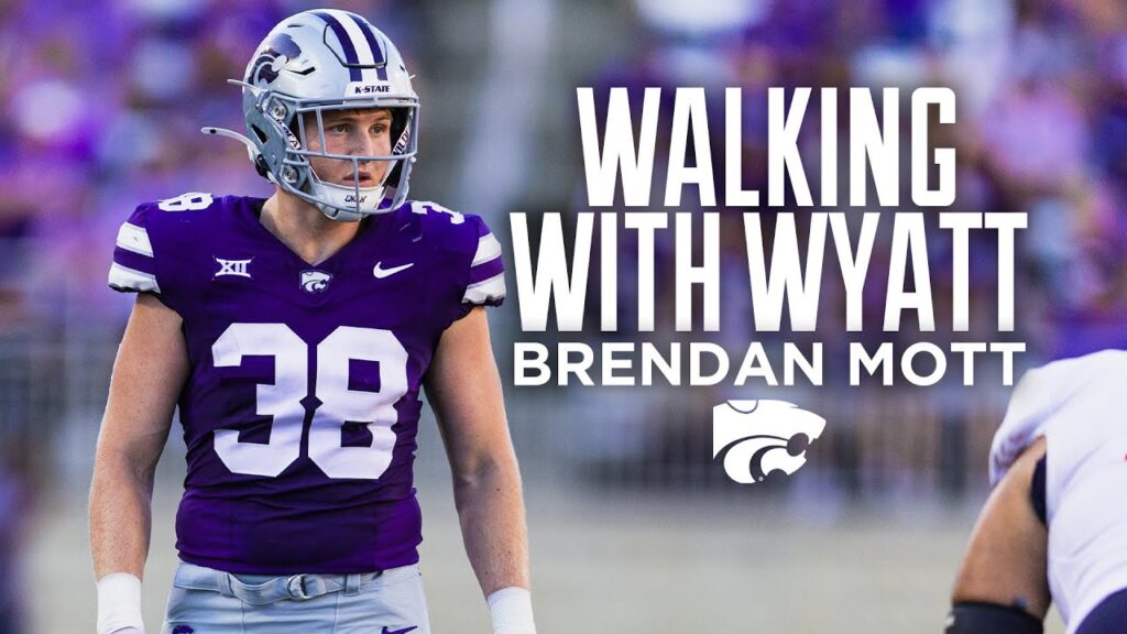 k state football walking with wyatt brendan mott