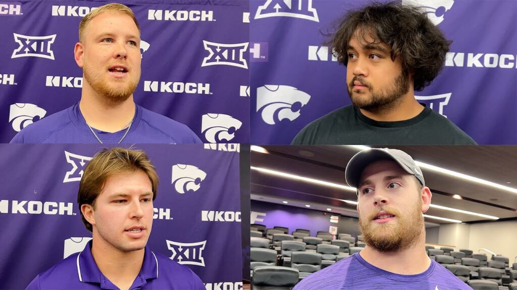 kansas state players preparing to face colorado player interviews