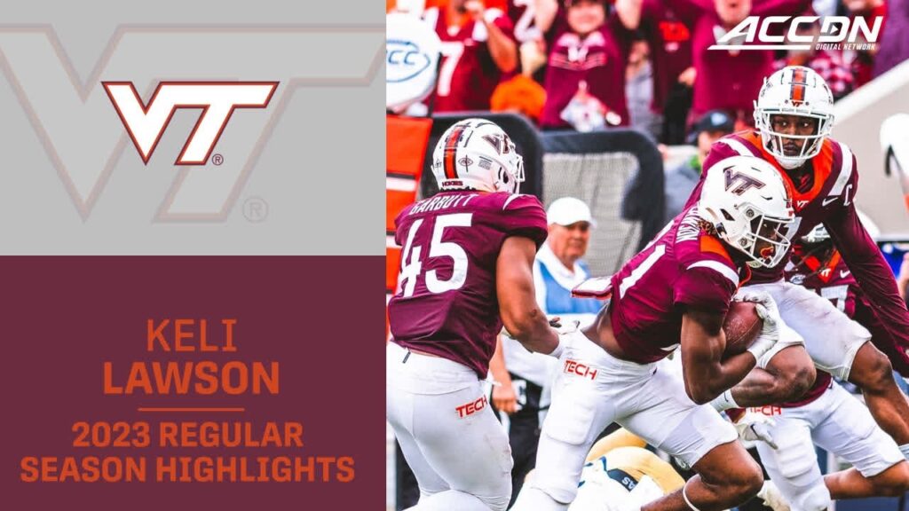 keli lawson 2023 regular season highlights virginia tech lb 1