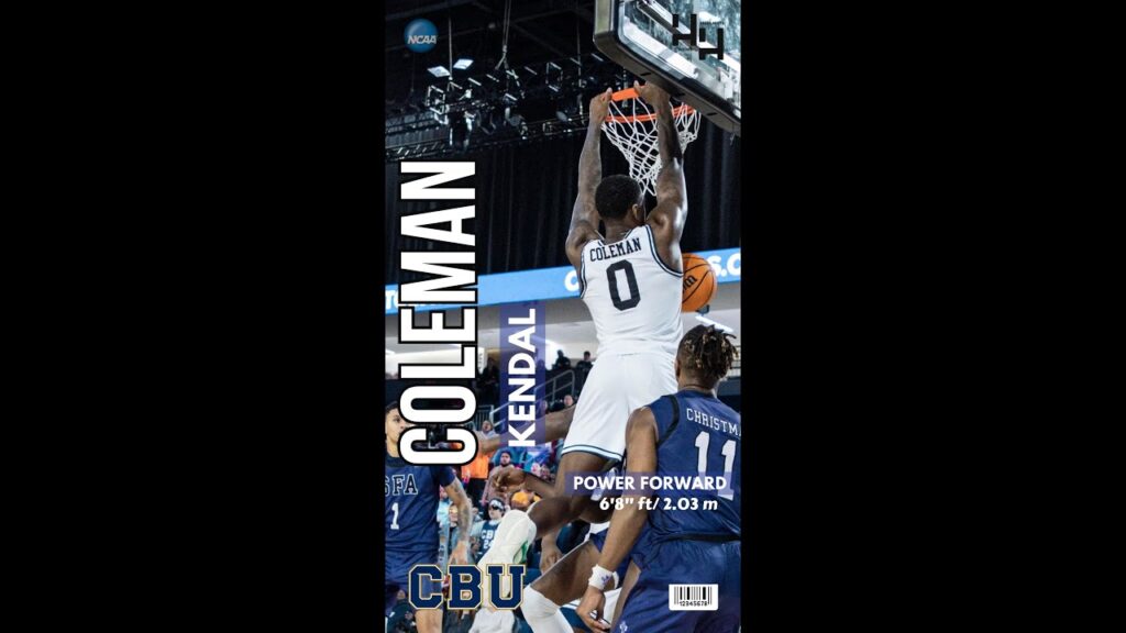 kendal coleman highlights 2023 24 california baptist university ncaa d1