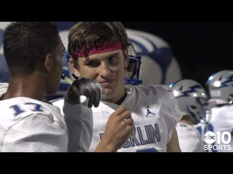 kenny lueth leads his rocklin thunder to a 43 14 rout of the capital christian cougars