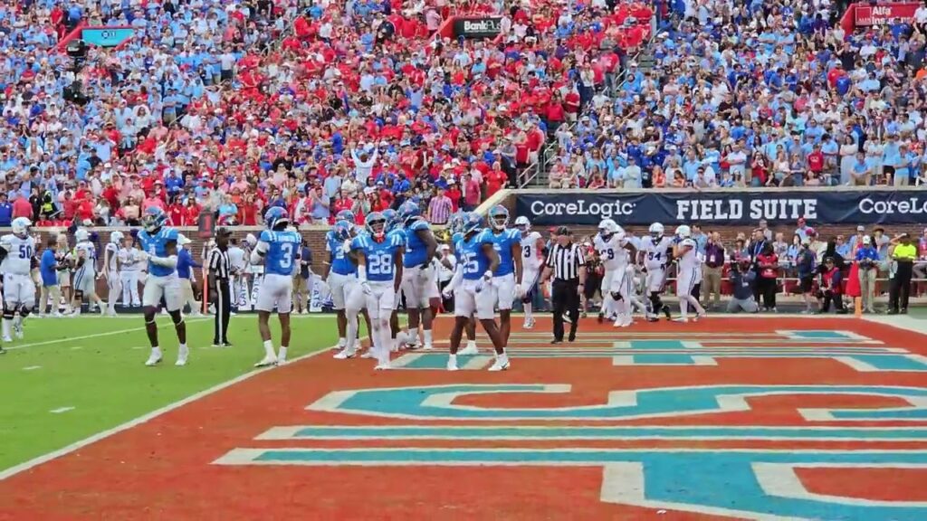 kentucky te josh kattus with winning td over no 5 ole miss 20 17