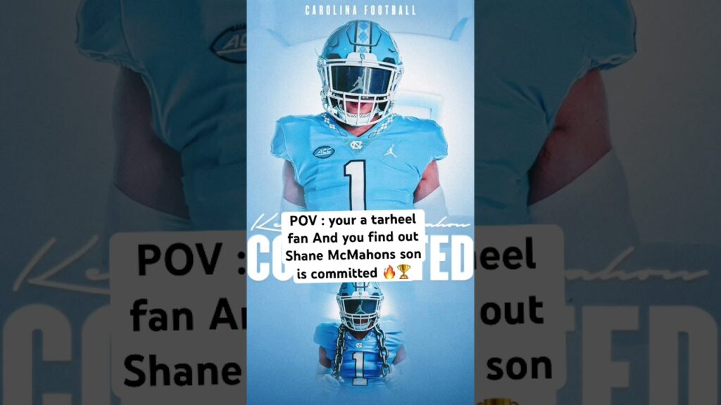 kenyon mcmahon committed to north carolina f09f8f86tarheels uncfootball shanemcmahon