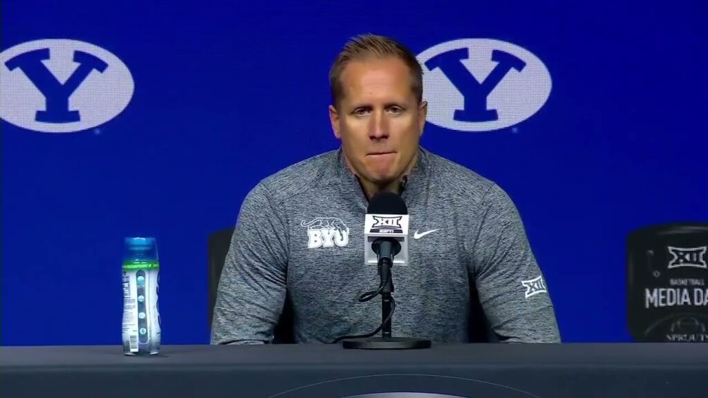 kevin young byu mens basketball 2024 25 big 12 media days