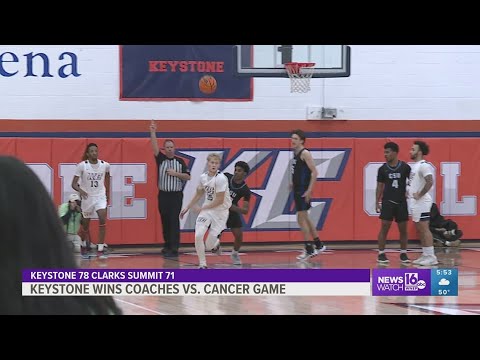 keystone wins the coaches vs cancer game