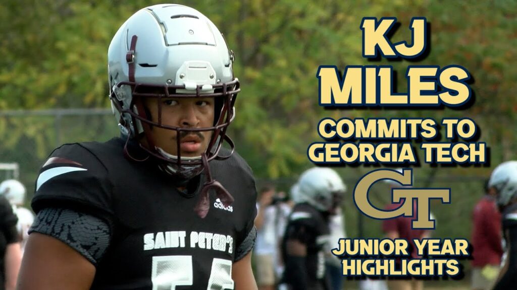 kj miles commits to georgia tech st peters prep nj junior highlight reel class of 22