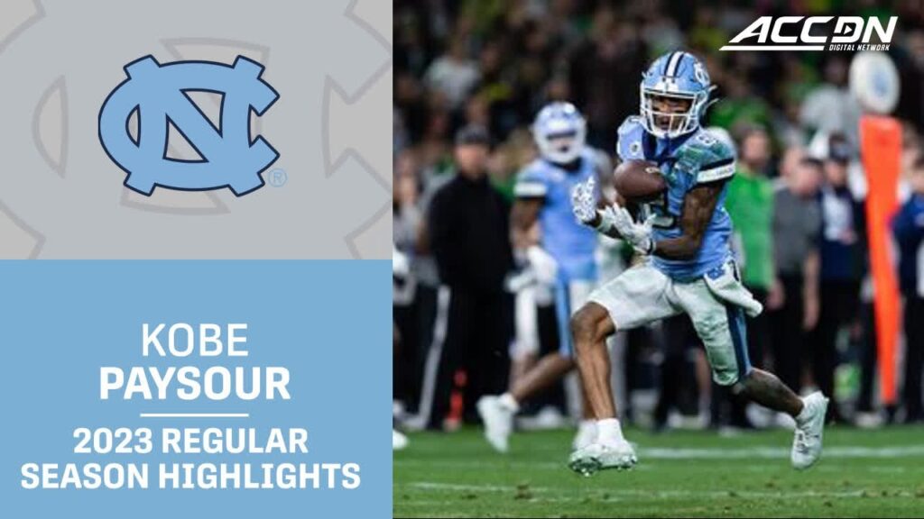 kobe paysour 2023 regular season highlights north carolina wr