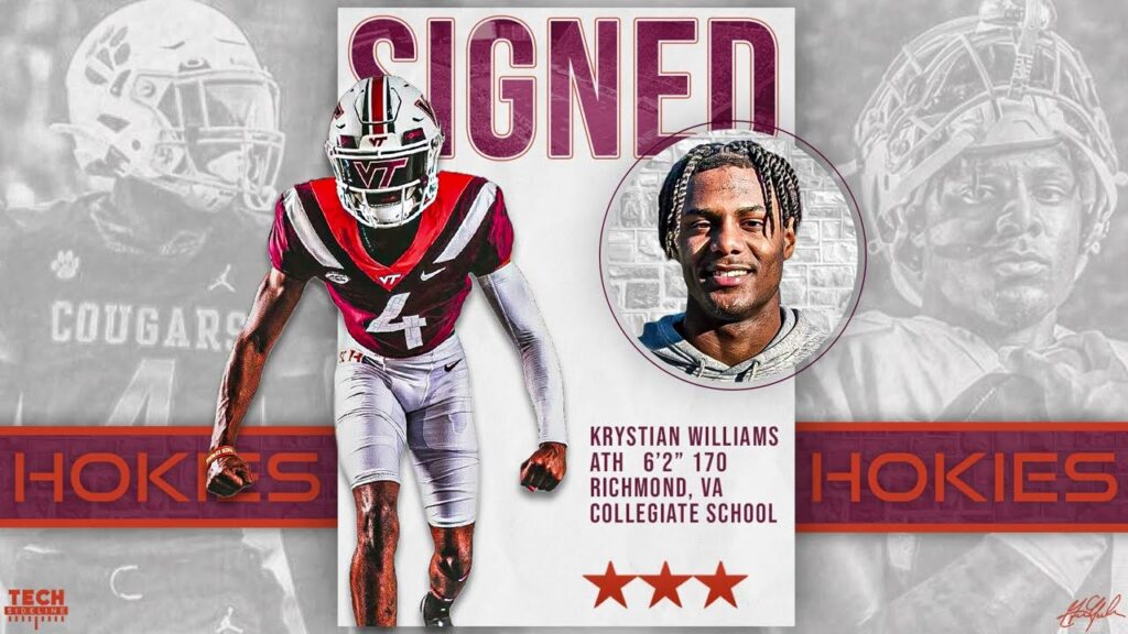 krystian williams signs with virginia tech