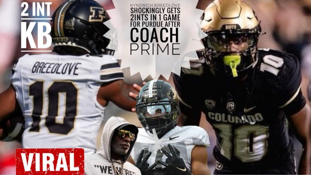 kyndrich breedlove shockingly gets 2ints in 1 game for purdue after coach prime here it is