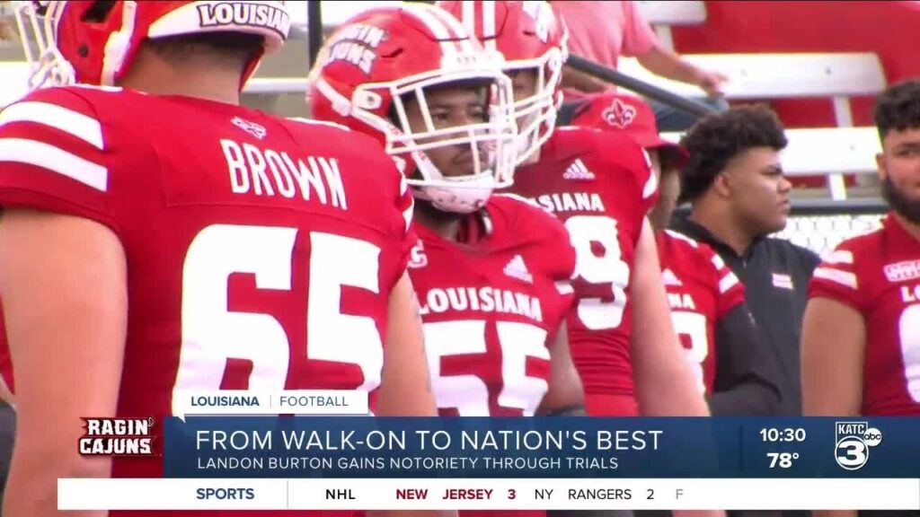 landon burton goes from ul walk on to nations best