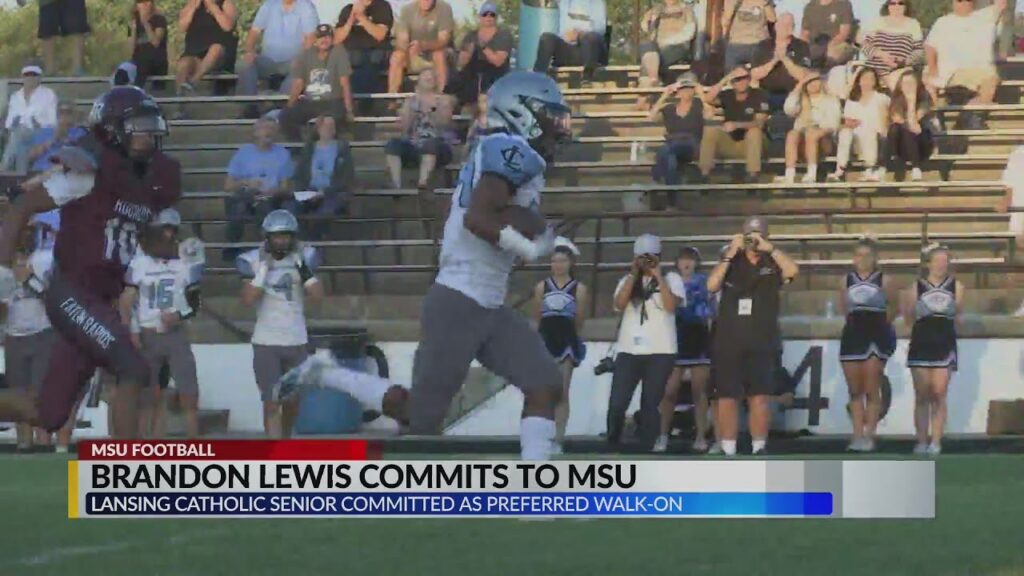 lansing catholics brandon lewis commits to michigan state