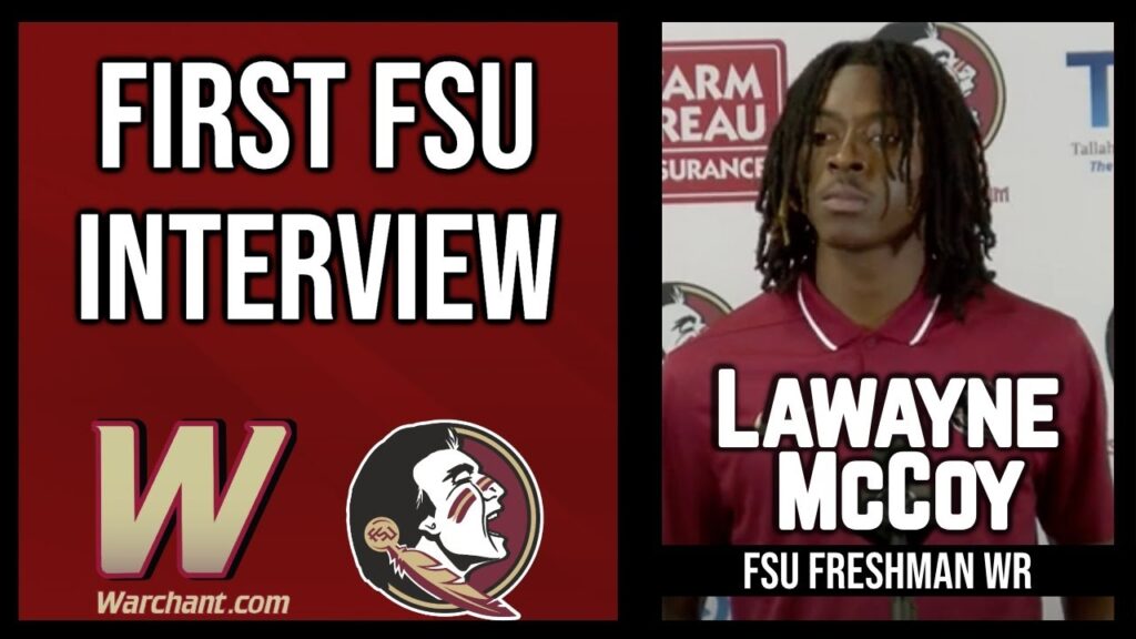 lawayne mccoy freshman wr first fsu interview fsu football warchant tv fsu