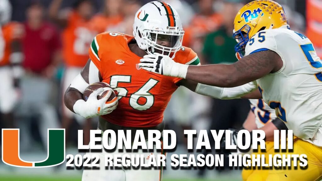 leonard taylor iii 2022 regular season highlights miami dl