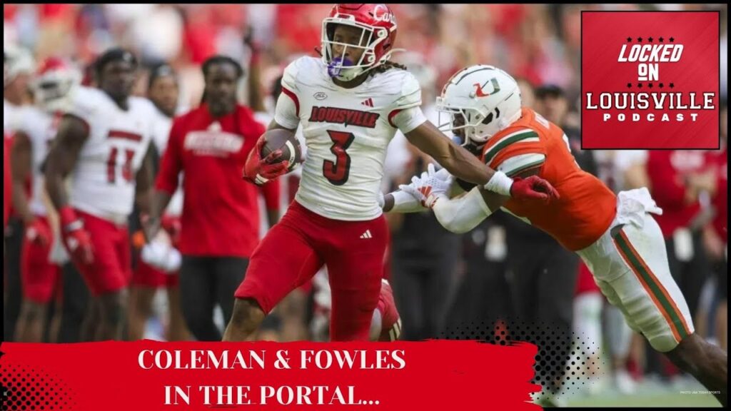 louisville looking to add more receivers as kevin coleman jr william fowles enter transfer portal