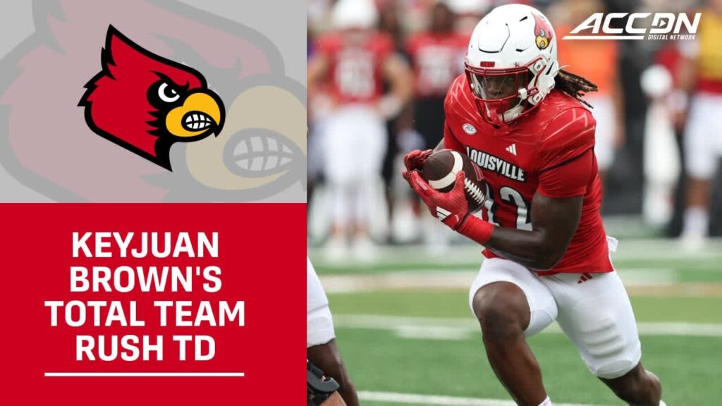 louisville rb keyjuan browns 4 yard score a total team effort