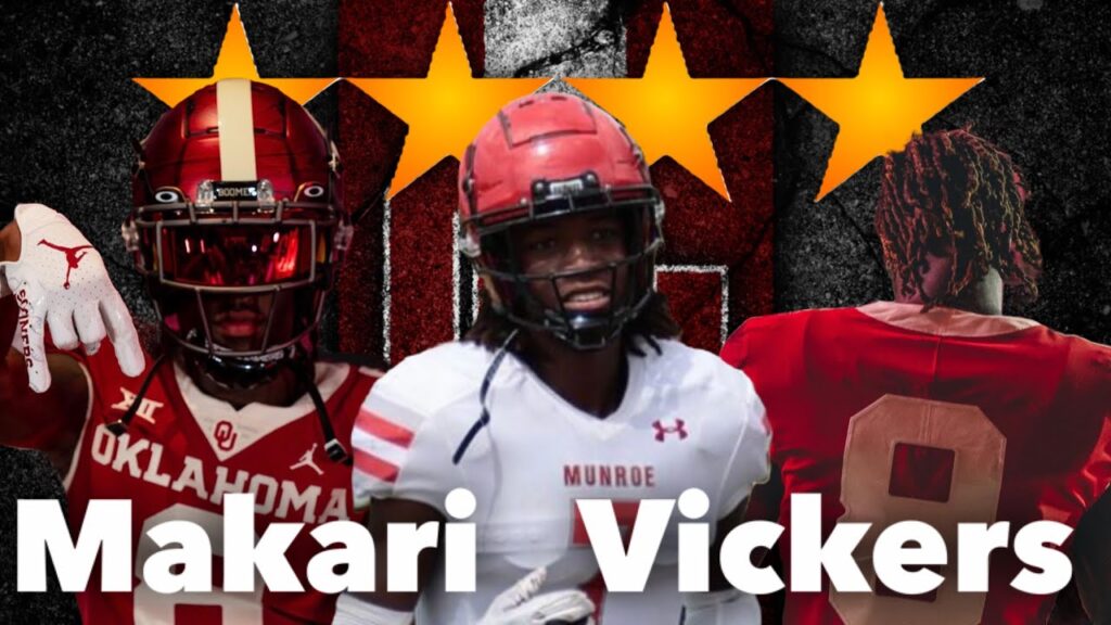 makari vickers highlights reaction oklahoma football recruiting