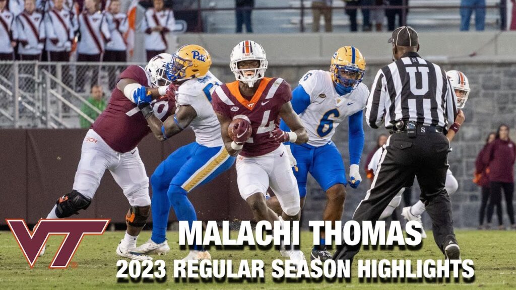 malachi thomas 2023 regular season highlights virginia tech rb