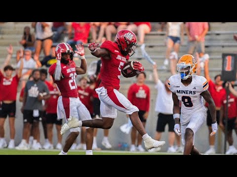 malik jackson highlights vs utep 2023 jacksonville st rb