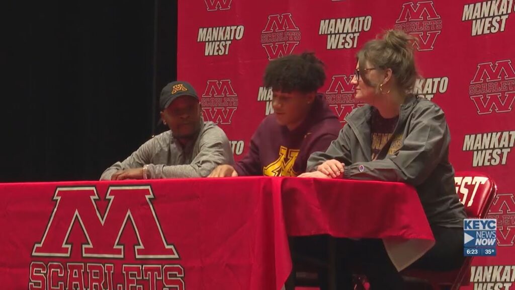 mankato west wr jalen smith officially signs to university of minnesota