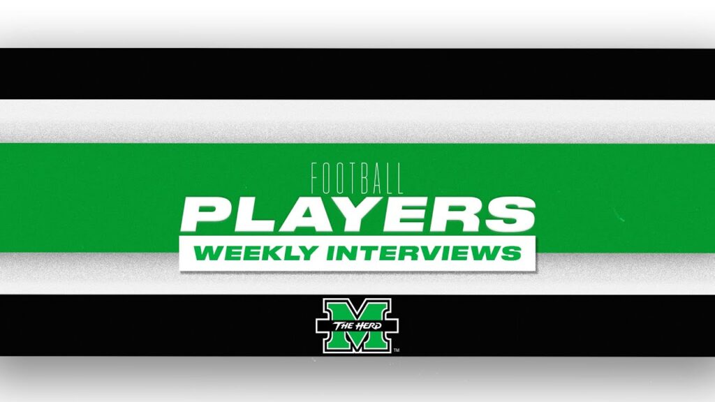 marshall football player weekly interviews week 5 western michigan