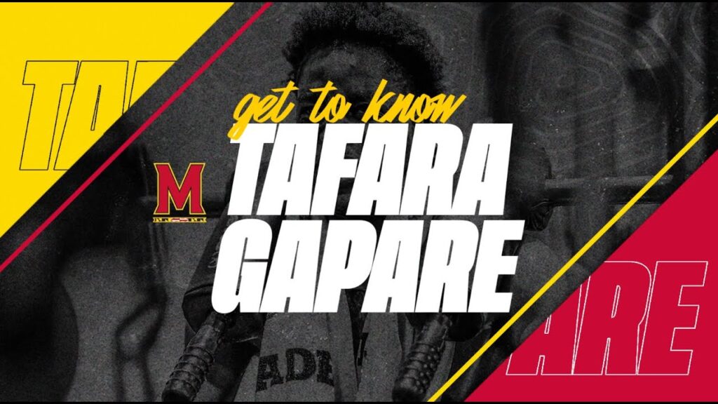 maryland mens basketball new player introductions tafara gapare