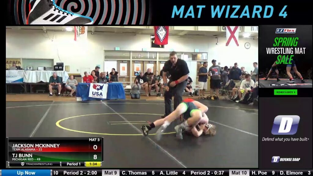 mat 3 119 jackson mckinney team alabama vs tj bunn michigan red 1