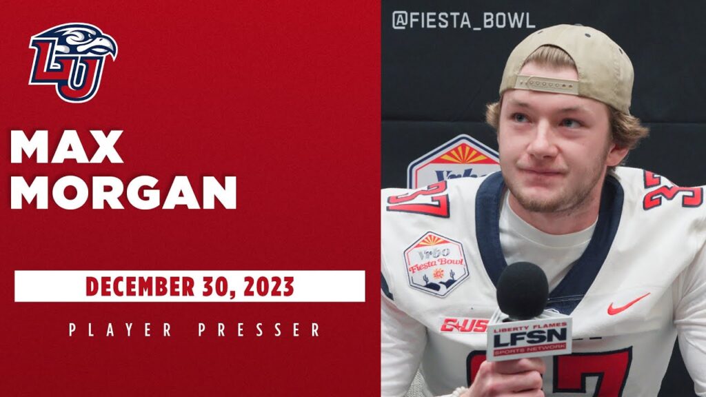 max morgan talks at the fiesta bowl media day