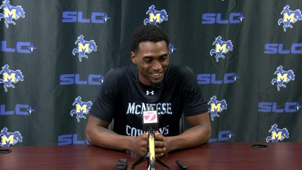 mcneese mens basketball guard brandon murray discusses upcoming 2024 25 season