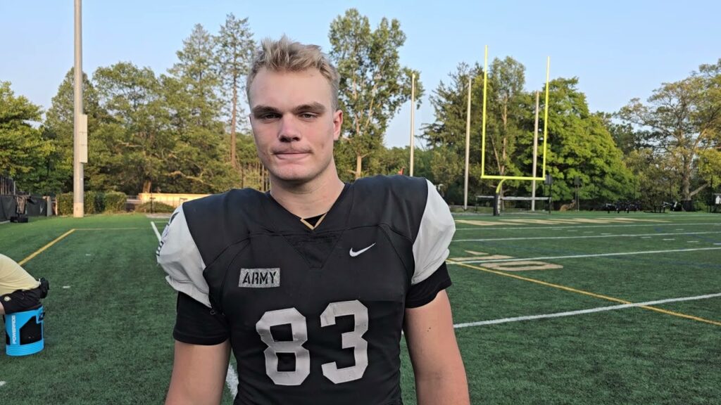 meet armys 83 soph te teddy williams from grand ledge mi at pre season practice