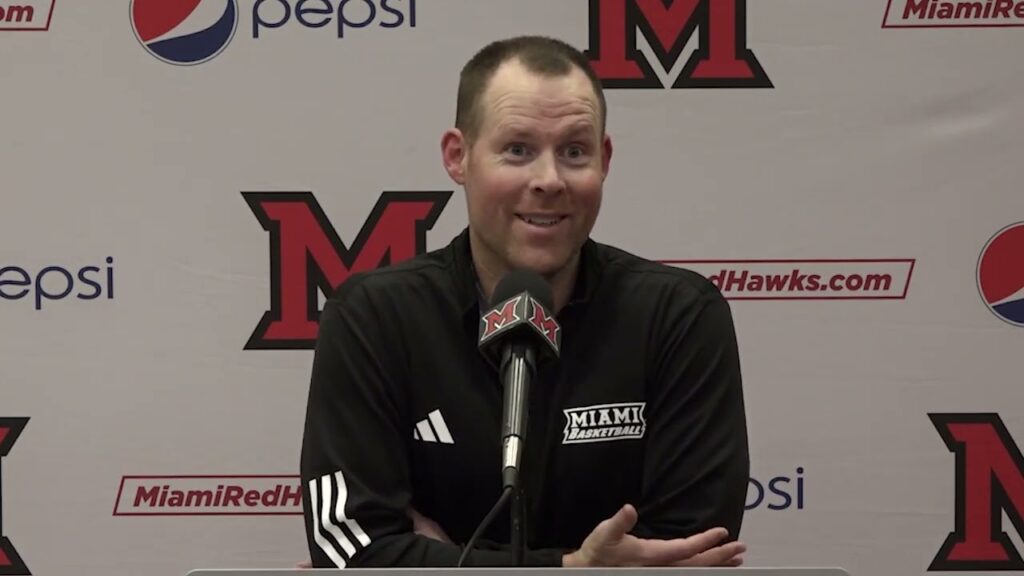 mens basketball head coach travis steele jackson kotecki 11 28 postgame