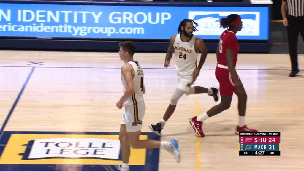 merrimack warriors mens basketball vs sacred heart pioneers 1 6 2024 highlights