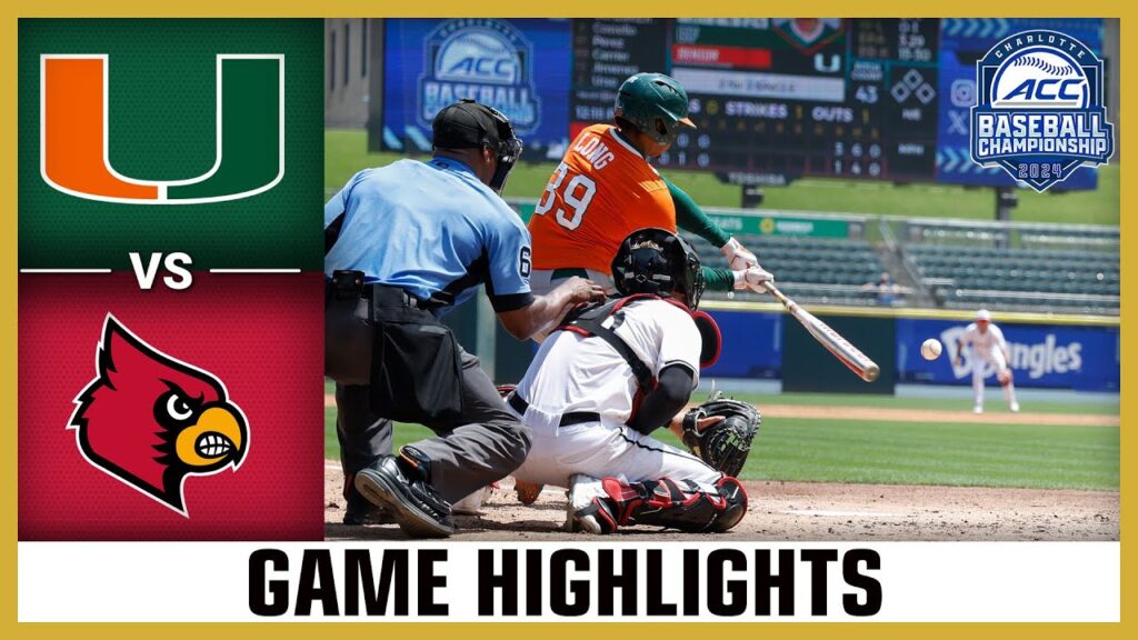 miami vs louisville game highlight 2024 acc championship pool play