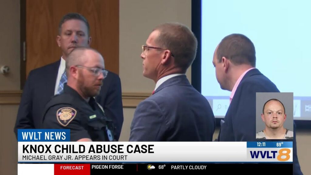 michael gray jr appears in court on knox county child abuse case