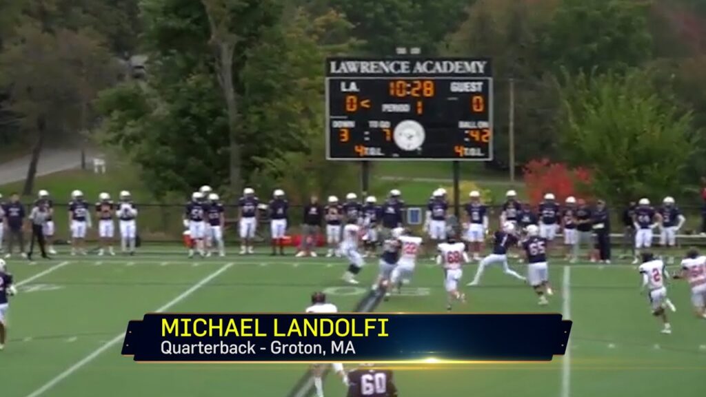 michael landolfi of lawrence academy is looking forward to his opportunity with boston college