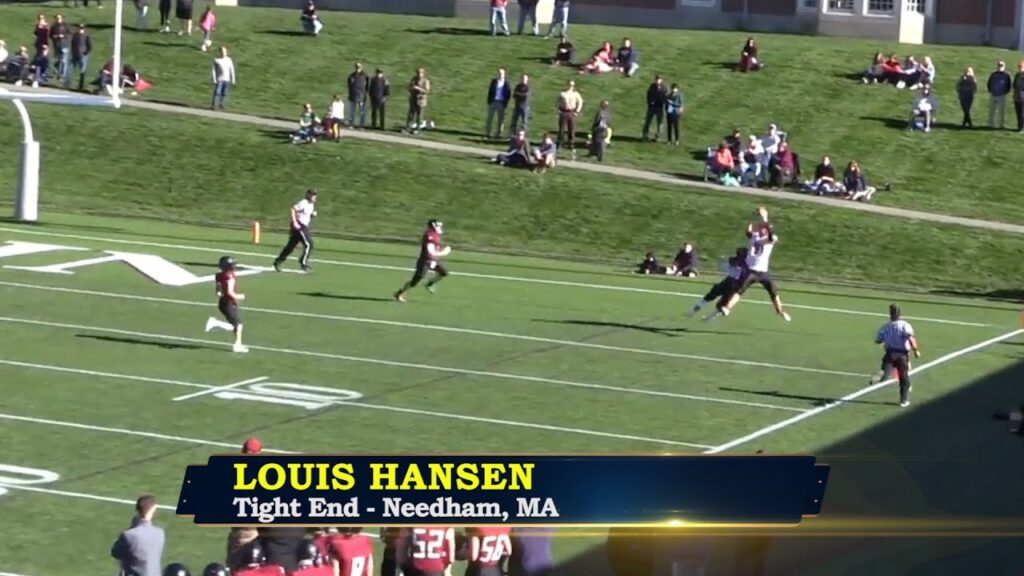 michigan commit louis hansen is a versatile tight end from st sebastians in massachusetts