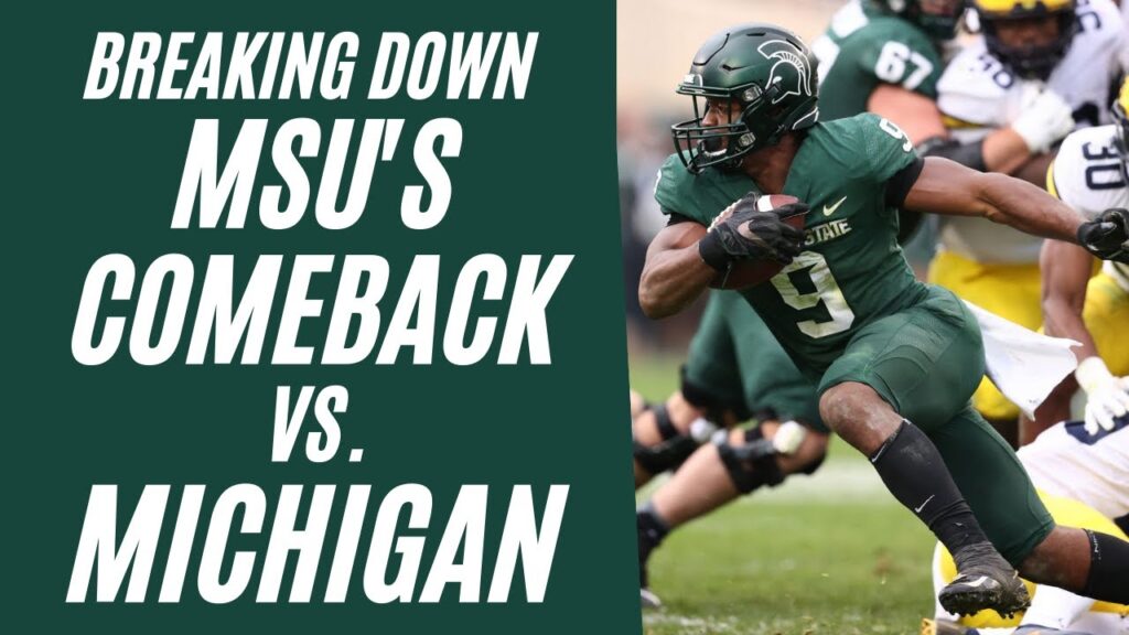 michigan state football jay johnson offense vs michigan college football 2021