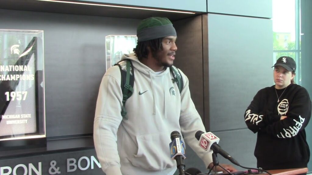 michigan state lb jordan hall previews ohio state