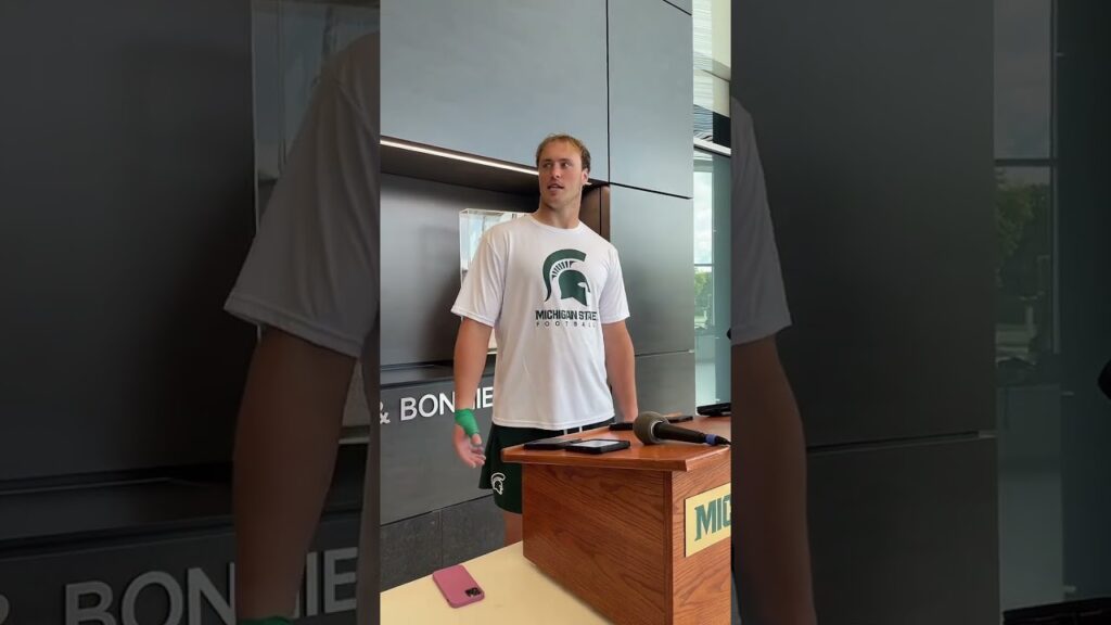 michigan state tight end jack velling press conference