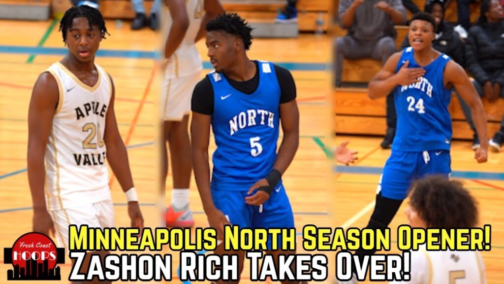 minneapolis north gets tested by apple valley zashon rich takes over