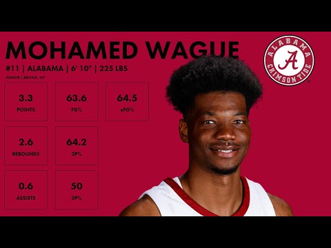 mohamed wague alabama 2023 24 transfer portal highlights