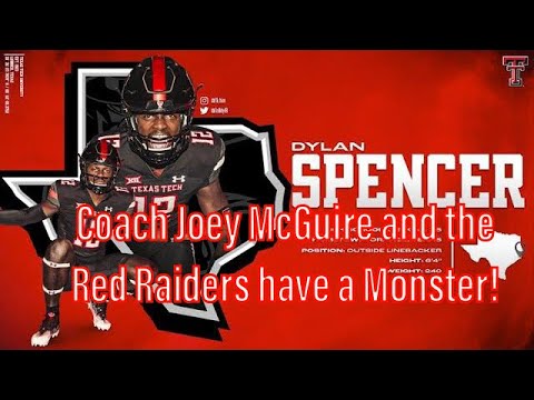 monster 4f09f8c9fdl lb dylan spencer commits to texas tech over lsu texas and other big power 5