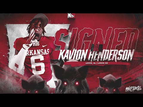 national signing day 2024 kavion henderson razorback football