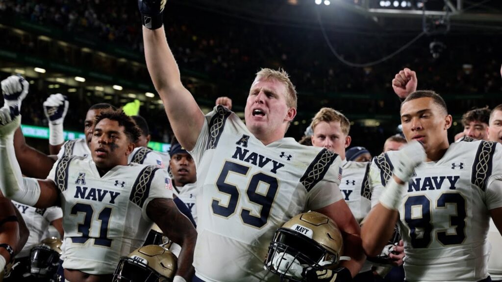 navy football left tackle connor mcmahon interview bye week