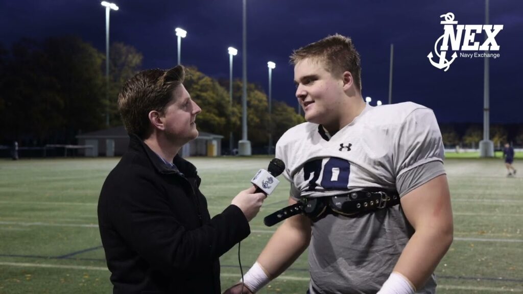 navy football offensive lineman hoke smith ii interview smu week