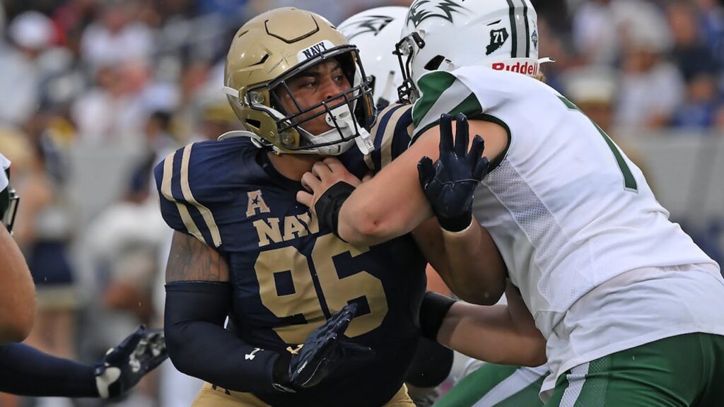 navy football strength coach jim kiritsy ng landon robinson dl coach jerrick hall interview usf