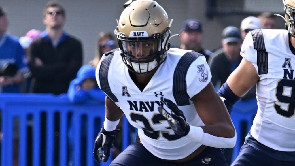 navy football striker xavier mcdonald raider jordan sanders coach ricky brown interview wagner