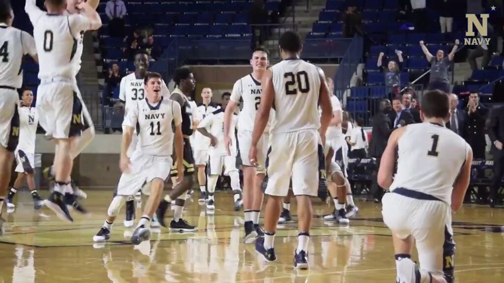 navy mbb highlights of comeback win vs bryant