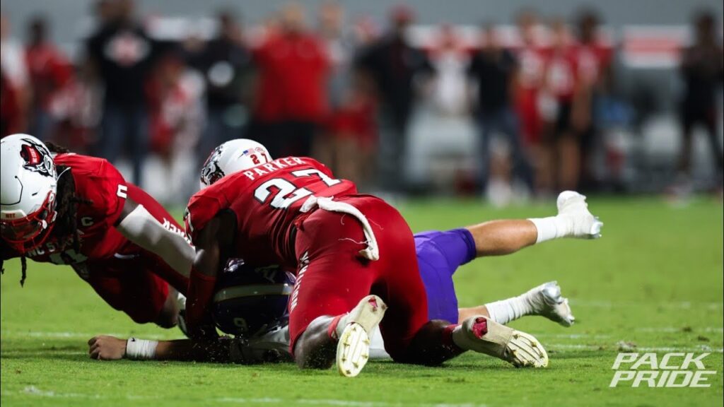 nc state lb jayland parker on stepping in w over western carolina